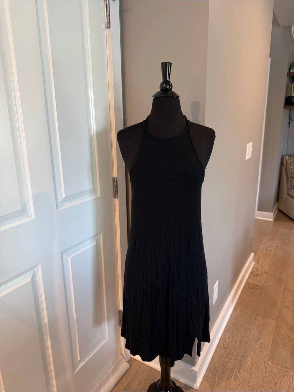 American Eagle Outfitters Black Halter Mini Dress
